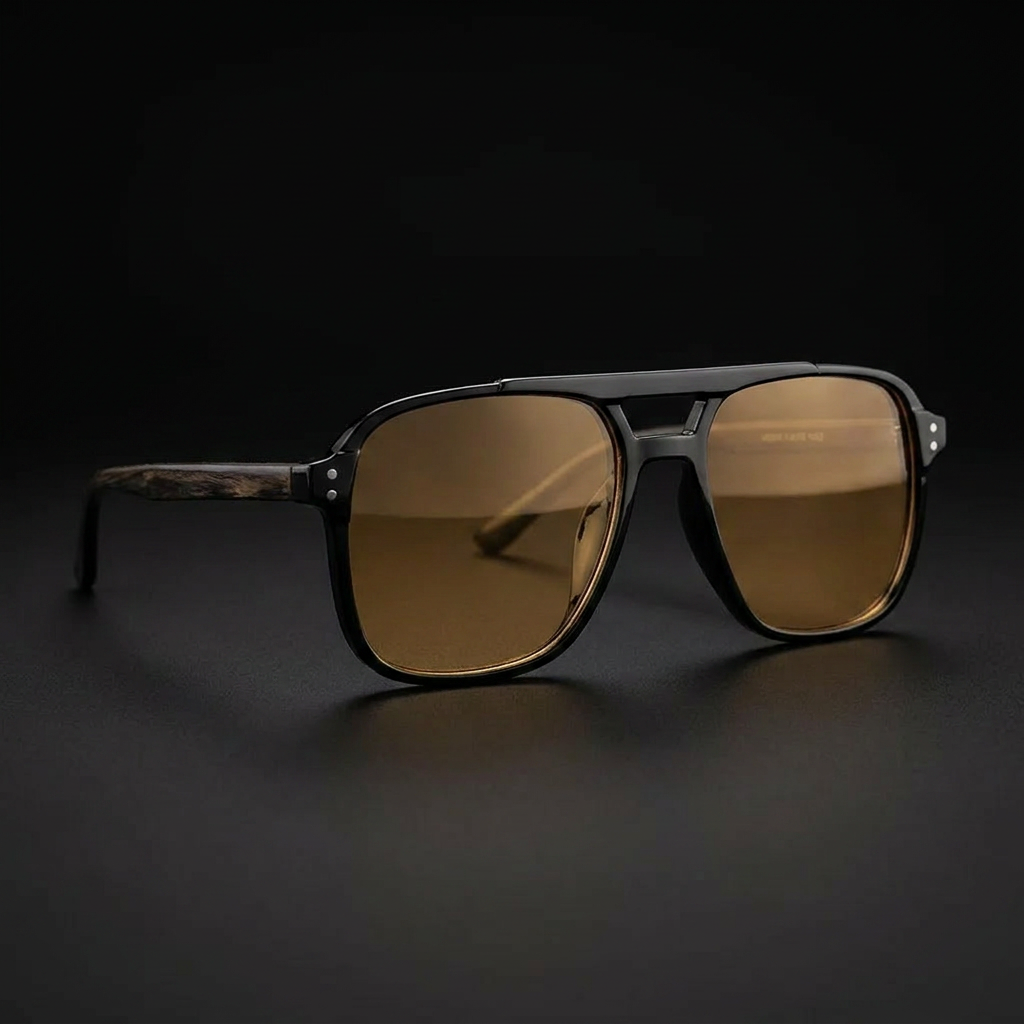 Vintage square sport sunglasses colorway D studio close-up