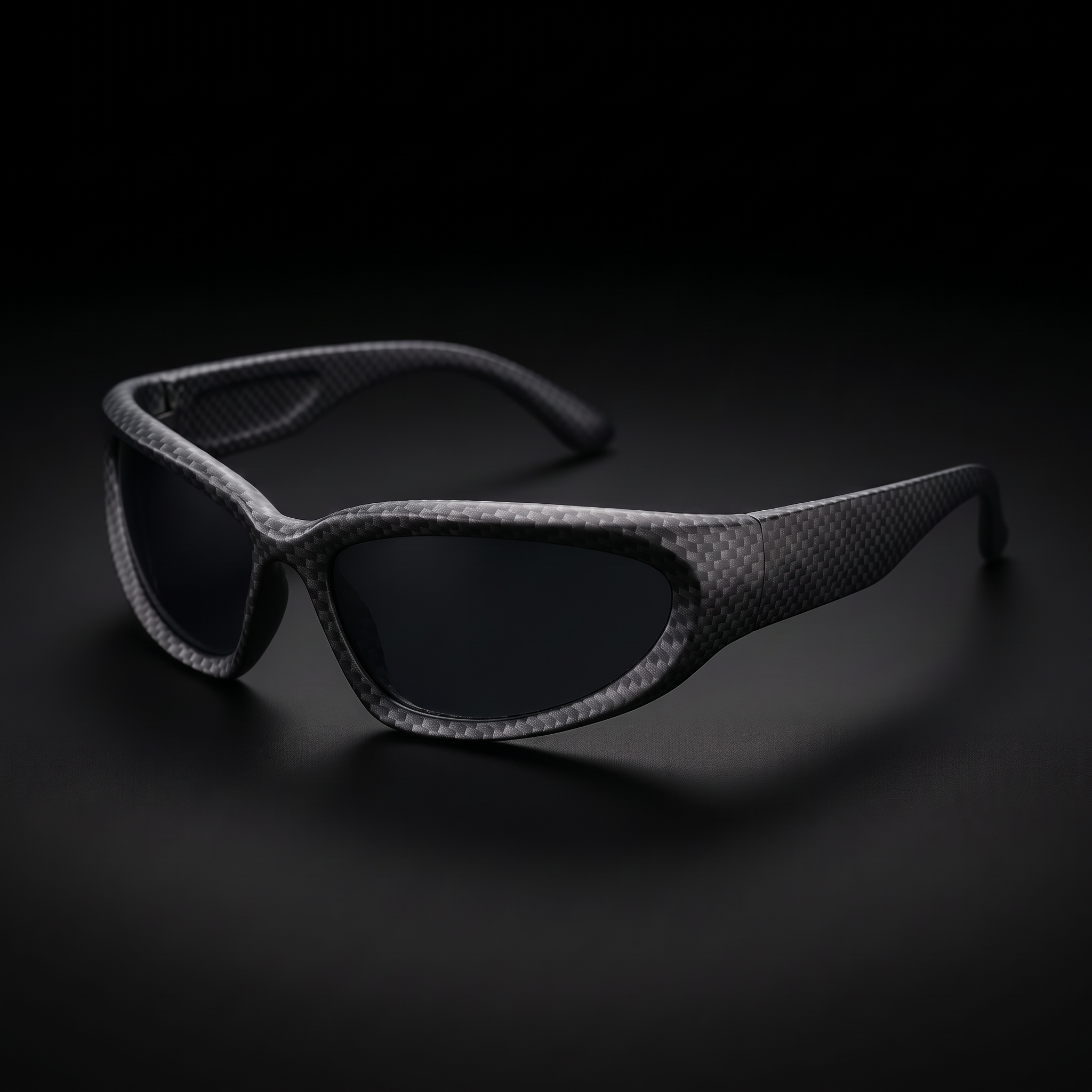 Swift Wrap Sport Sunglasses – Carbon colorway close-up